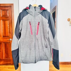 Like NEW Obermeyer Raze Gray, Red, & Black Jacket